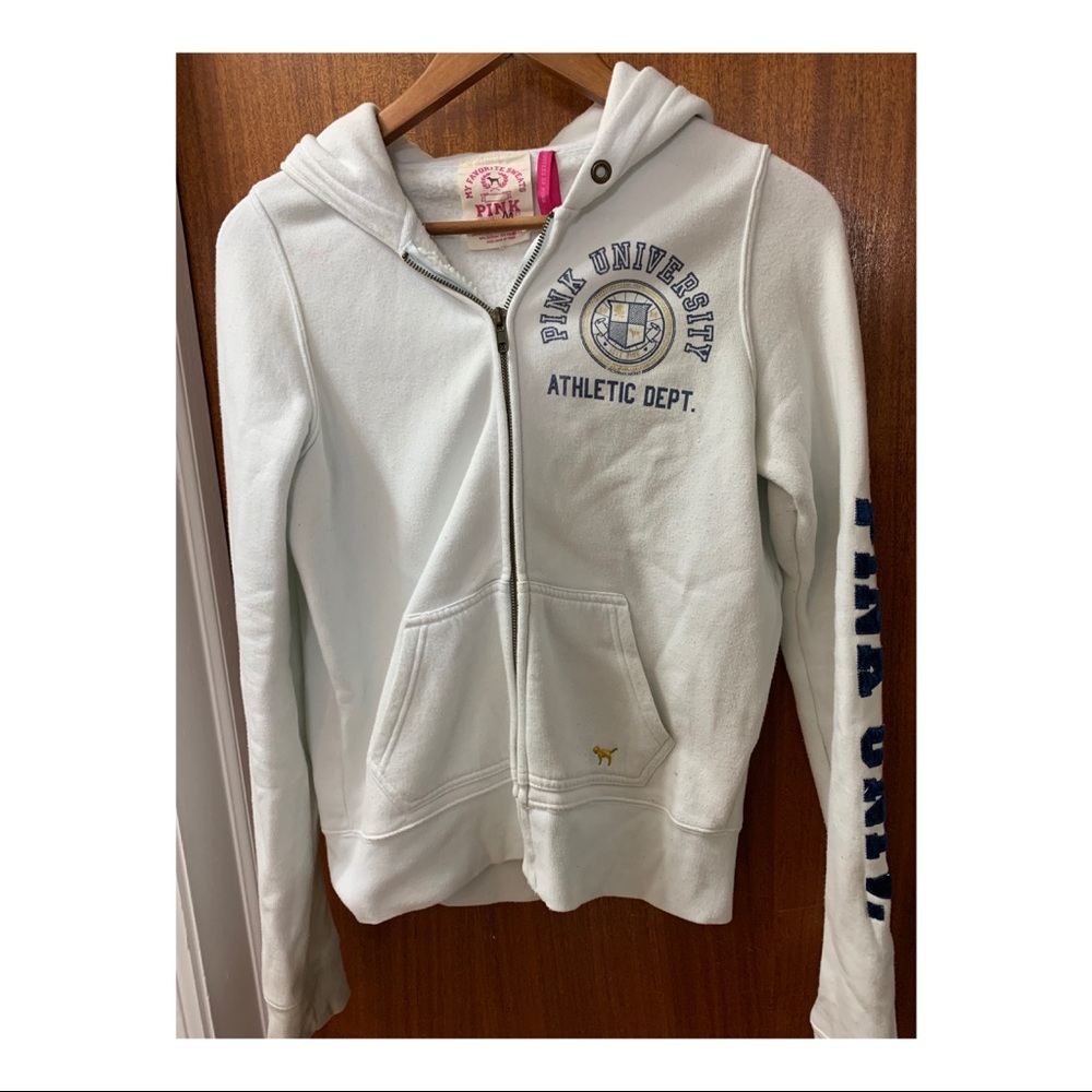Light Blue VS PINK Zip Up Hoodie